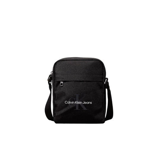 Calvin Klein Jeans Black Recycled Polyester Messenger Bag $156.00 Calvin Klein Jeans Luzworld