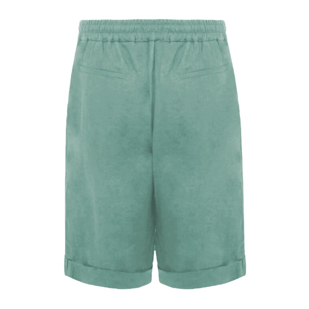 Alpha Studio Green Linen Short $256.00 Alpha Studio Luzworld