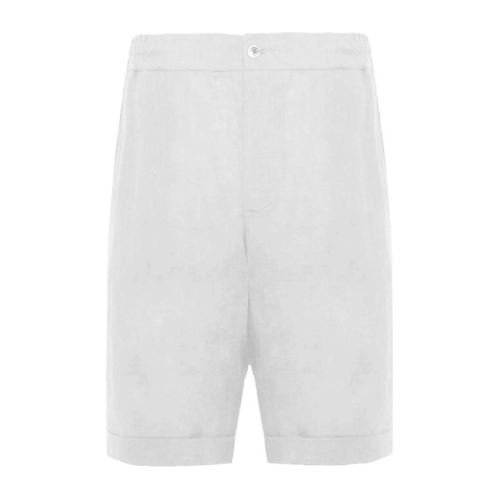 Alpha Studio White Linen Short $256.00 Alpha Studio Luzworld