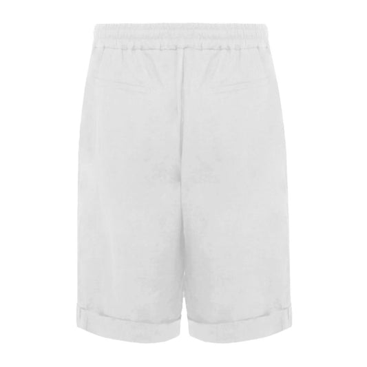 Alpha Studio White Linen Short $256.00 Alpha Studio Luzworld