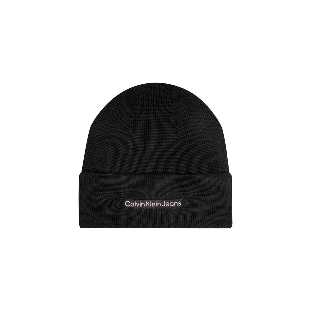 Calvin Klein Jeans Black Cotton Caps Baseball Hat $129.00 Calvin Klein Jeans Luzworld