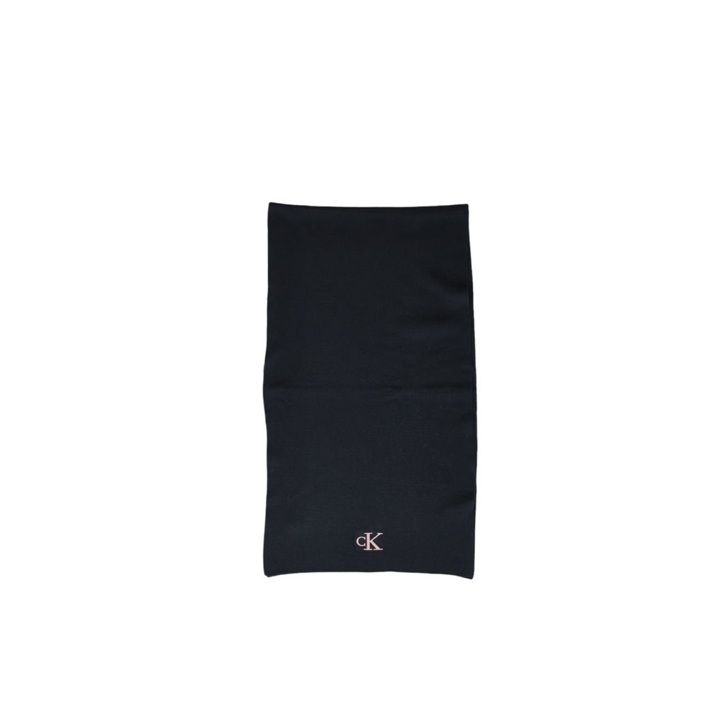 Calvin Klein Black Recycled Polyester Scarf $168.00 Calvin Klein Luzworld