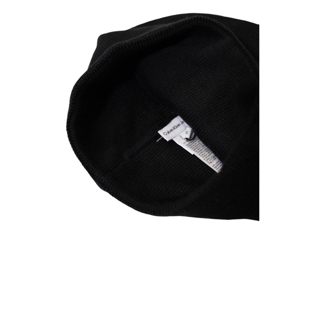Calvin Klein Jeans Black Cotton Caps Baseball Hat $129.00 Calvin Klein Jeans Luzworld