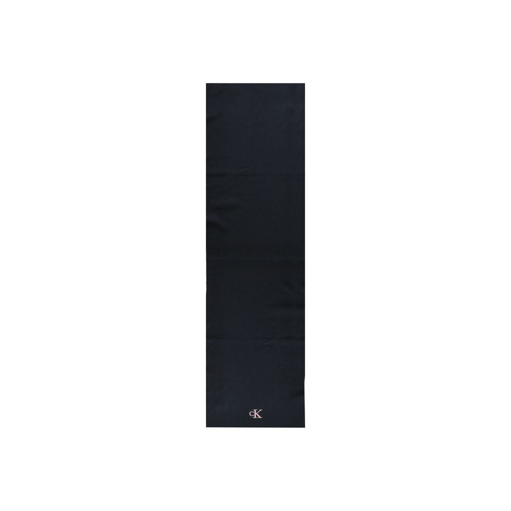 Calvin Klein Black Recycled Polyester Scarf $168.00 Calvin Klein Luzworld