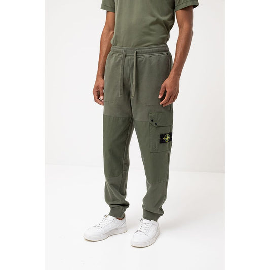 Stone Island Green Cotton Men's Tracksuit Pants $737.00 Stone Island Luzworld