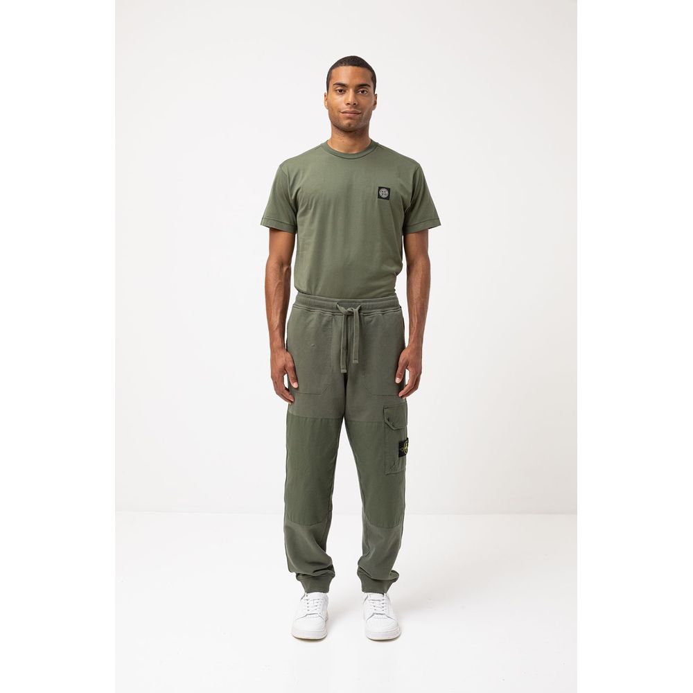 Stone Island Green Cotton Men's Tracksuit Pants $737.00 Stone Island Luzworld