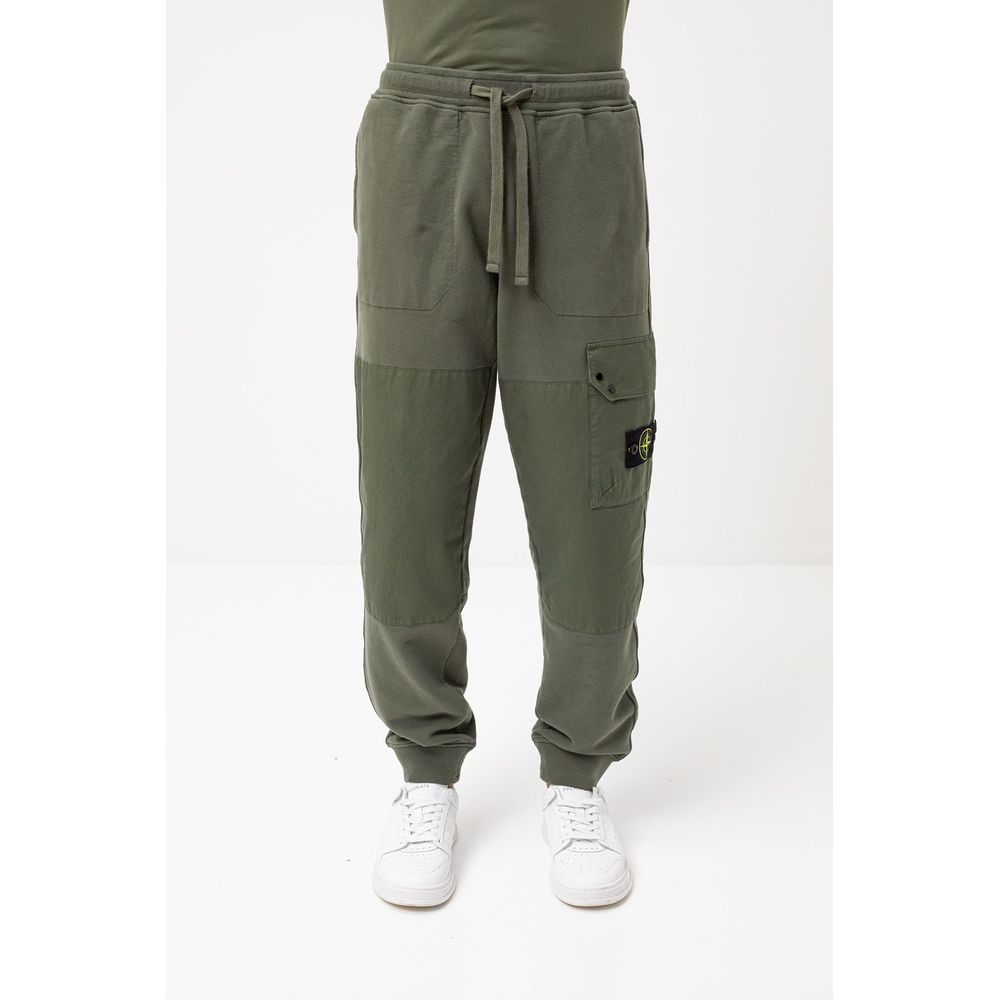 Stone Island Green Cotton Men's Tracksuit Pants $737.00 Stone Island Luzworld