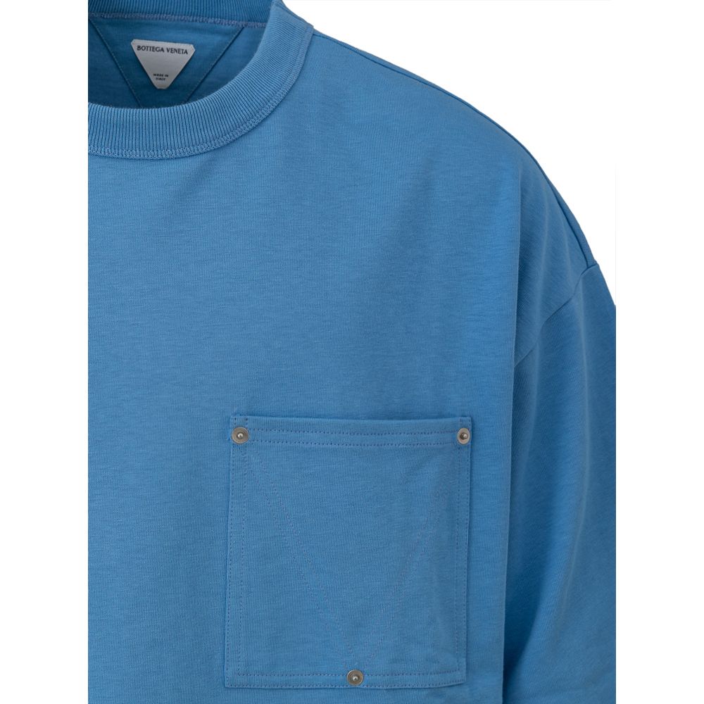 Bottega Veneta Blue Cotton T-Shirt $948.00 Bottega Veneta Luzworld