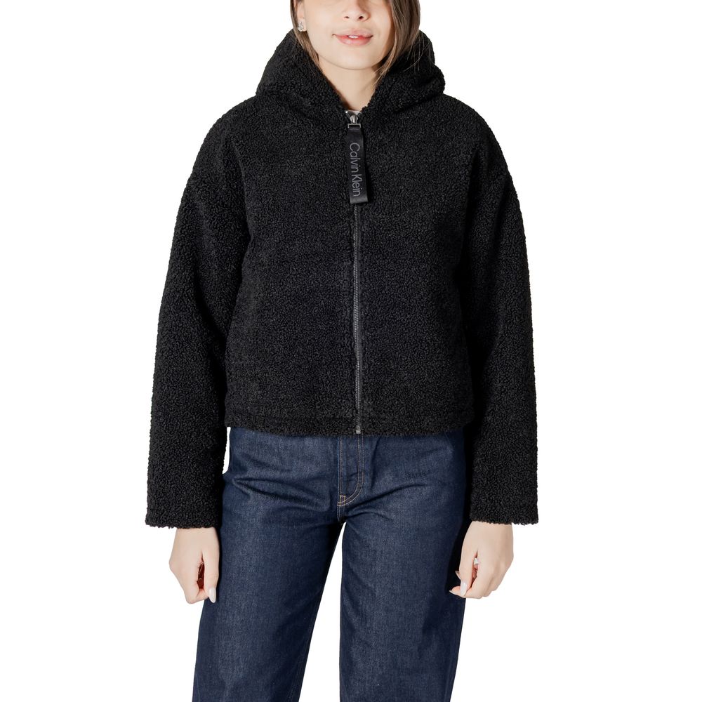 Calvin Klein Jeans Black Polyester Coat