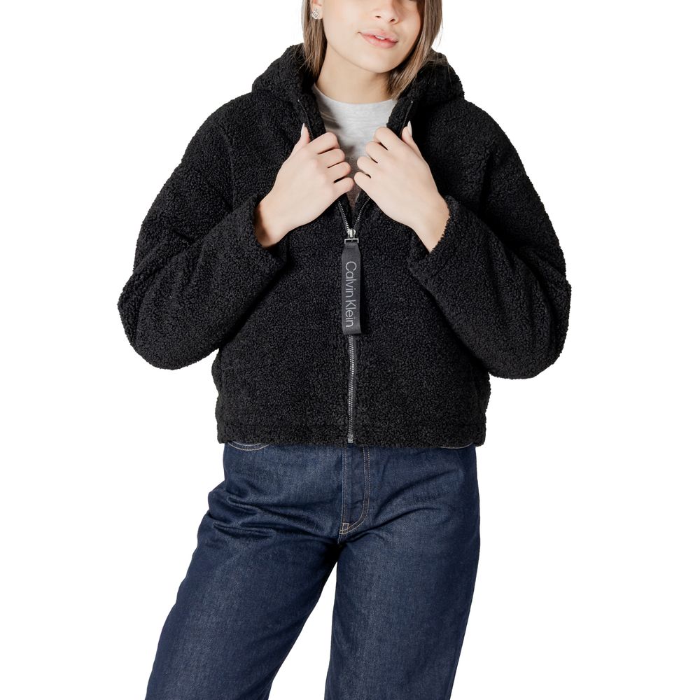 Calvin Klein Jeans Black Polyester Coat