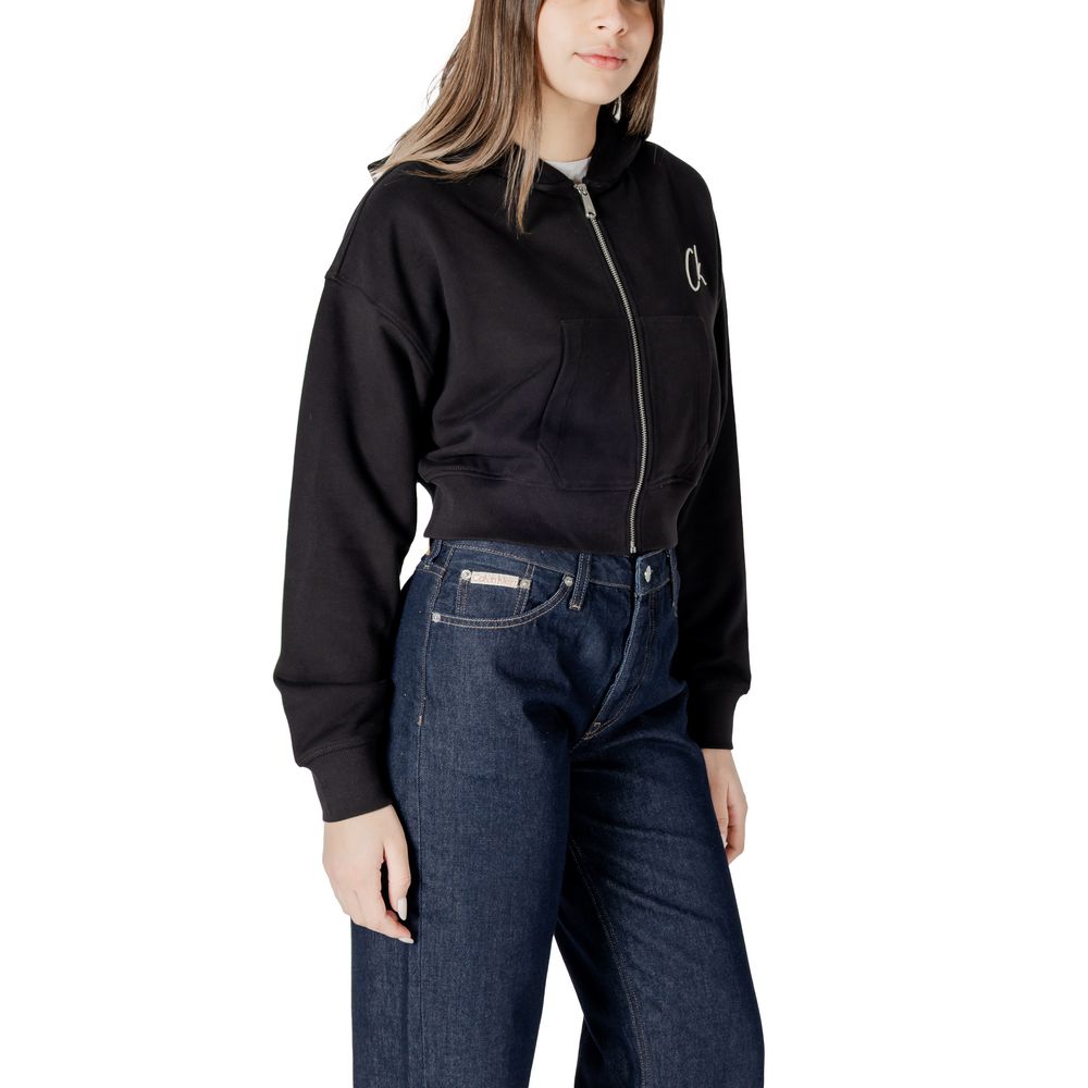Calvin Klein Jeans Black Cotton Hoody