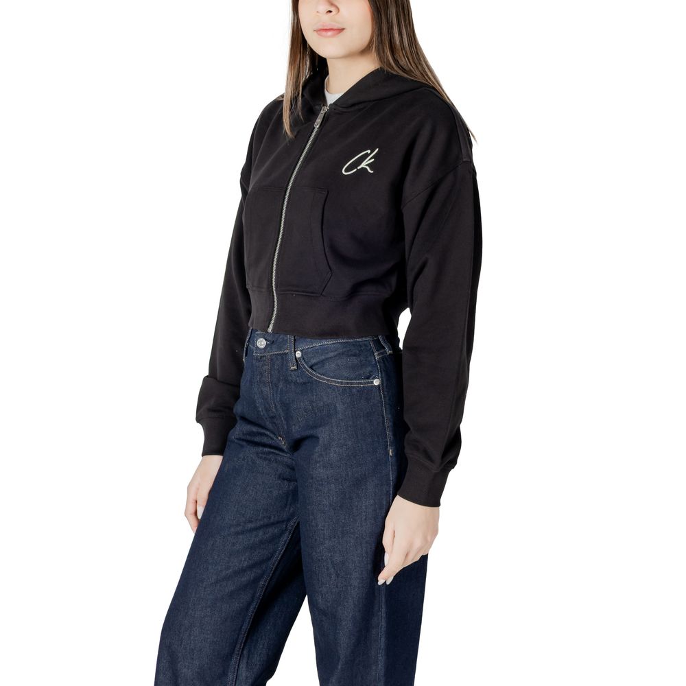 Calvin Klein Jeans Black Cotton Hoody