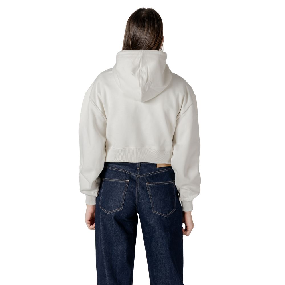 Calvin Klein Jeans Cream Cotton Hoody