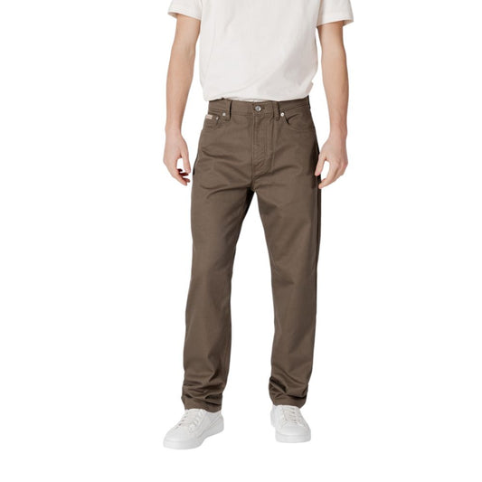 Calvin Klein Jeans Green Cotton Pant $200.00 Calvin Klein Jeans Luzworld