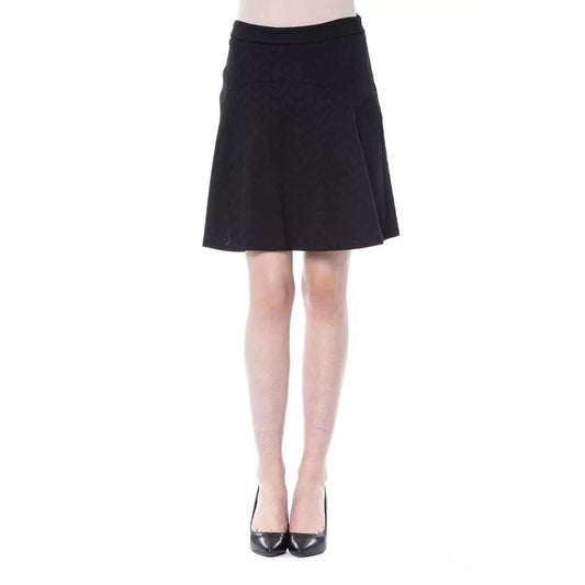 BYBLOS Black Polyester Mini Skirt $500.00 BYBLOS Luzworld