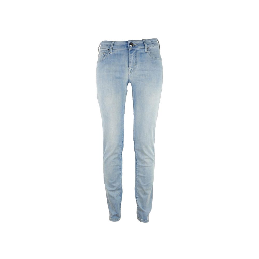 Jacob Cohen Blue Cotton Skinny Pant $510.00 Jacob Cohen Luzworld