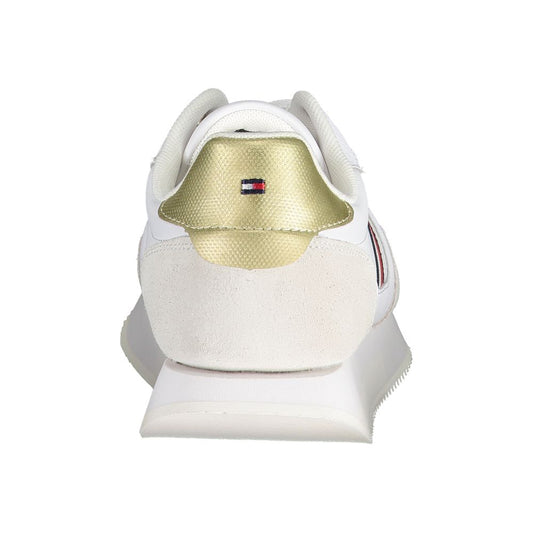 Tommy Hilfiger White Leather Women Sneaker $242.00 Tommy Hilfiger Luzworld