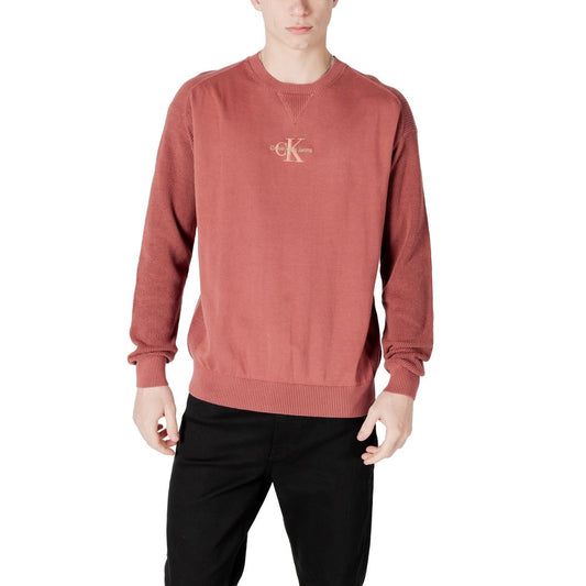 Calvin Klein Jeans Red Cotton Sweater $200.00 Calvin Klein Jeans Luzworld