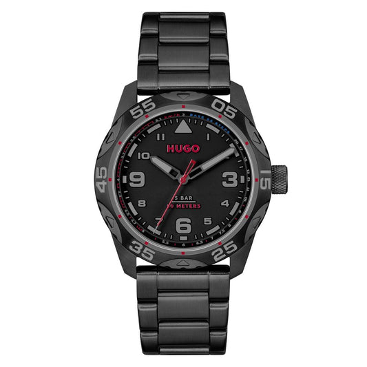 Hugo Boss Black Stainless Steel Watch $368.00 Hugo Boss Luzworld