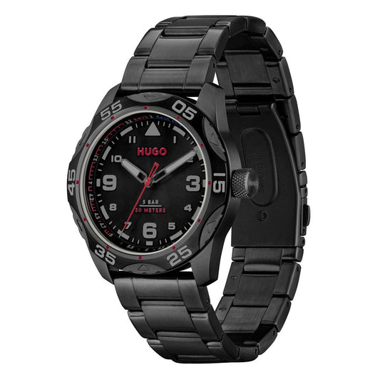 Hugo Boss Black Stainless Steel Watch $368.00 Hugo Boss Luzworld