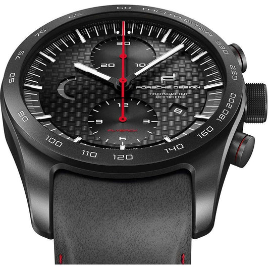 Porsche Design Black Leather Watch $8538.00 Porsche Design Luzworld