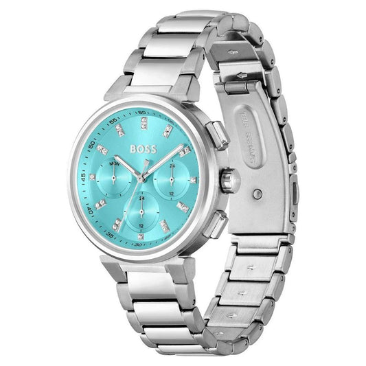 Hugo Boss Silver Stainless Steel Watch $432.00 Hugo Boss Luzworld