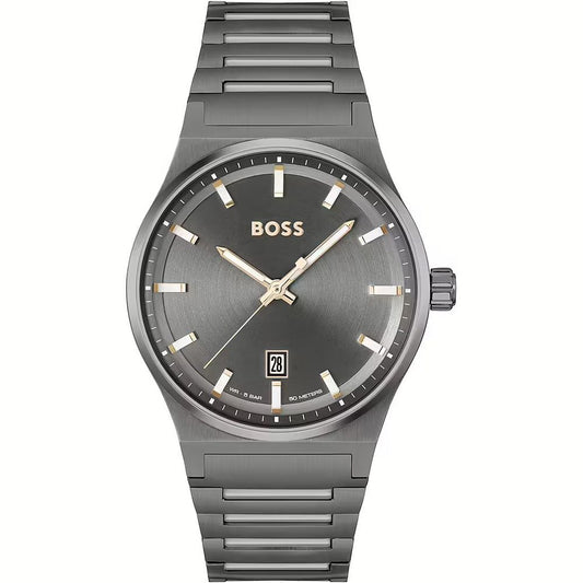 Hugo Boss Gray Stainless Steel Watch $432.00 Hugo Boss Luzworld