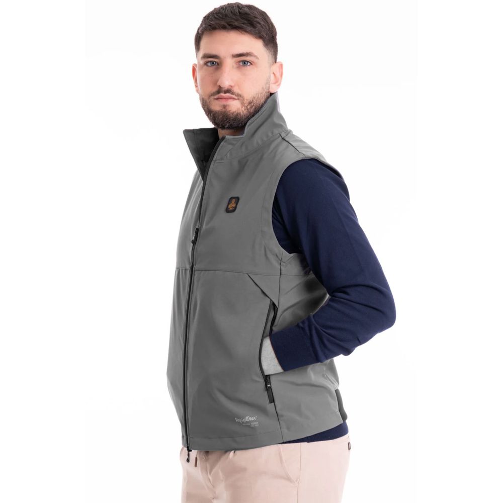 Refrigiwear Gray Polyester Men's Vest $242.00 Refrigiwear Luzworld
