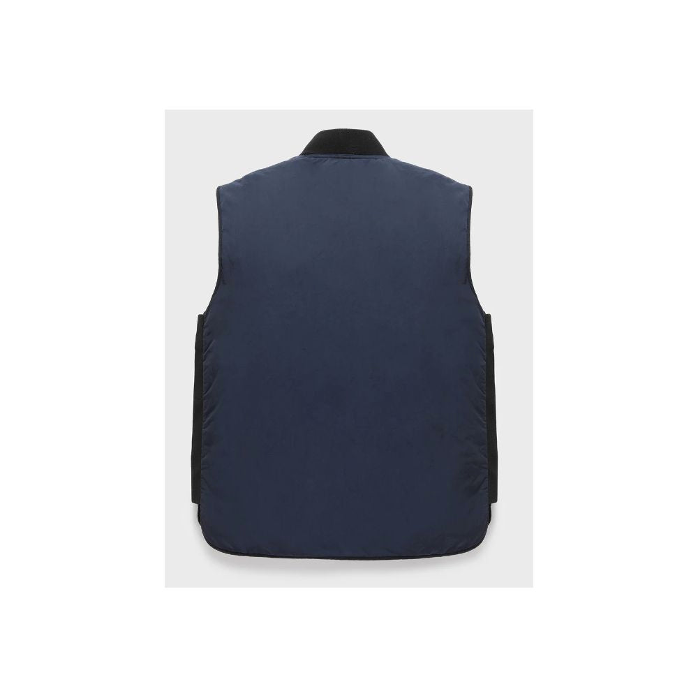 Refrigiwear Blue Polyamide Men Vest $267.00 Refrigiwear Luzworld