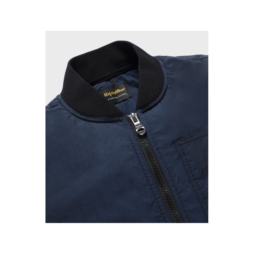 Refrigiwear Blue Polyamide Men Vest $267.00 Refrigiwear Luzworld