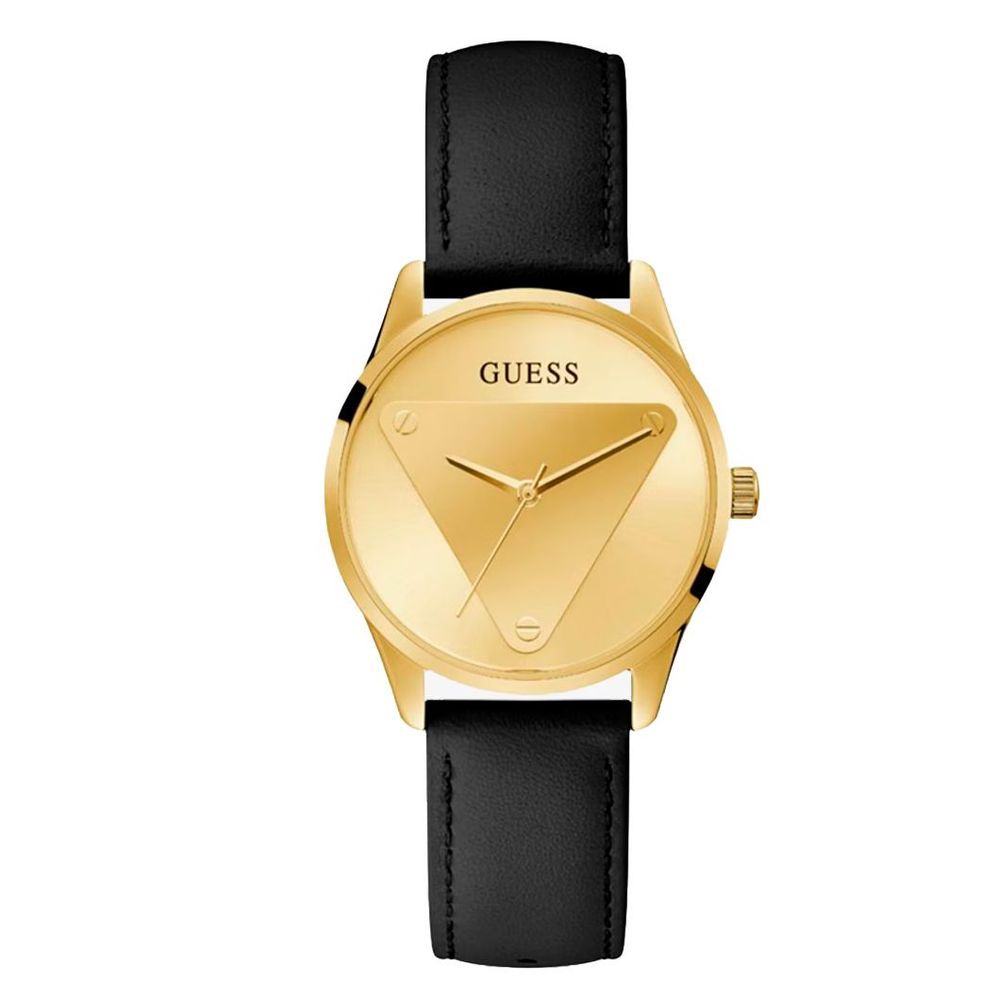 Guess Black Leather Watch $274.00 Guess Luzworld