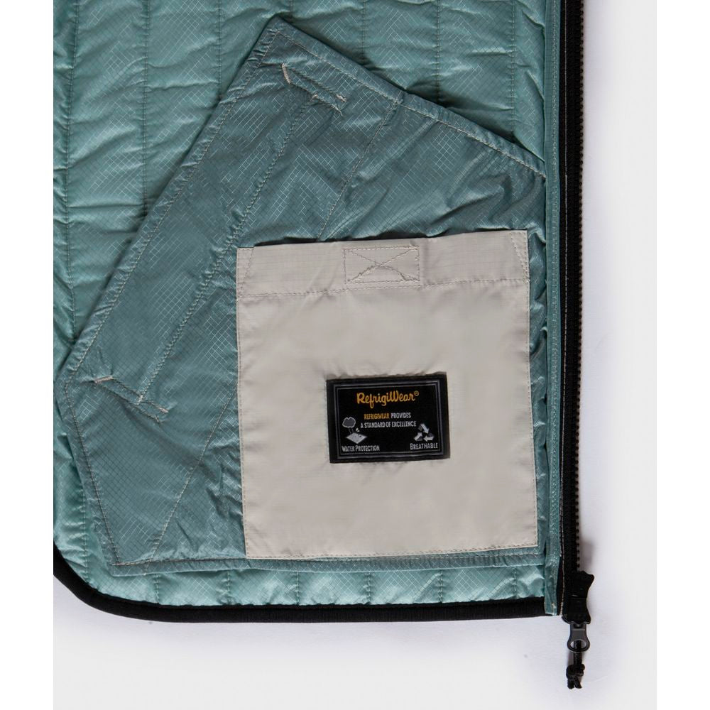 Refrigiwear Black Polyester Men's Quilted Vest $307.00 Refrigiwear Luzworld