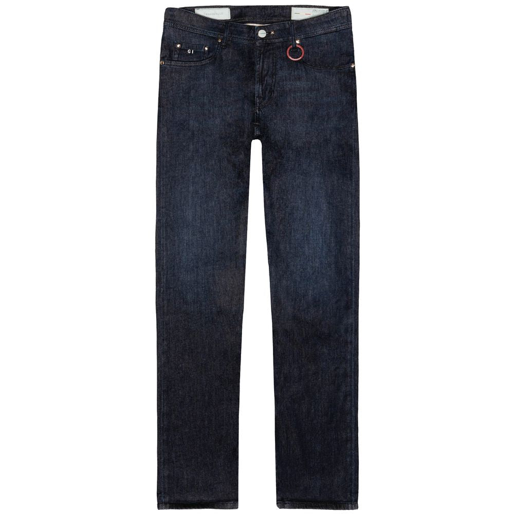 Tramarossa Blue Cotton Men Jeans $732.00 Tramarossa Luzworld