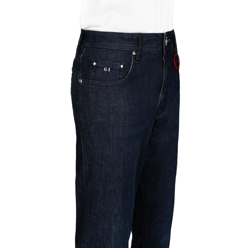 Tramarossa Blue Cotton Men Jeans $732.00 Tramarossa Luzworld