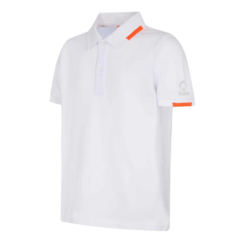 Suns White Cotton Polo Shirt $157.00 Suns Luzworld
