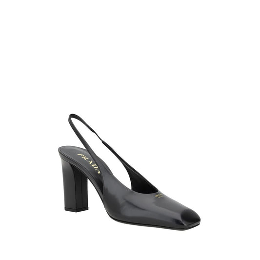 Prada Black Calf Leather Pumps $1894.00 Prada Luzworld