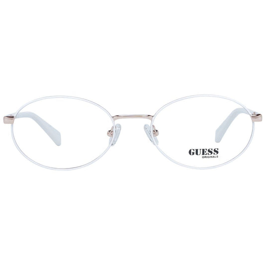 Guess White Unisex Glasses Frame $203.00 Guess Luzworld