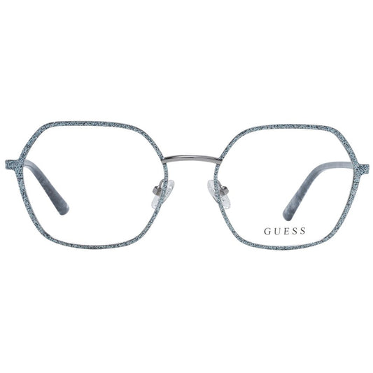 Guess Silver Women Glasses Frame $230.00 Guess Luzworld