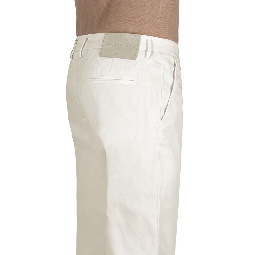 Tramarossa White Cotton Men Jeans $496.00 Tramarossa Luzworld