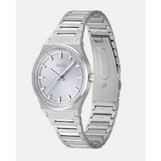Hugo Boss Silver Stainless Steel Watch $368.00 Hugo Boss Luzworld
