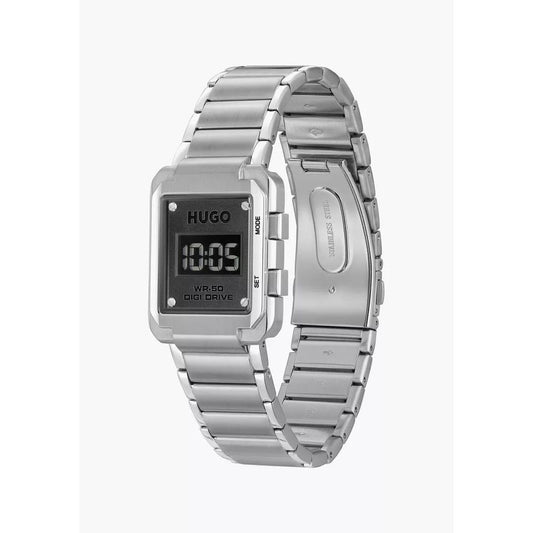 Hugo Boss Silver Stainless Steel Watch $330.00 Hugo Boss Luzworld