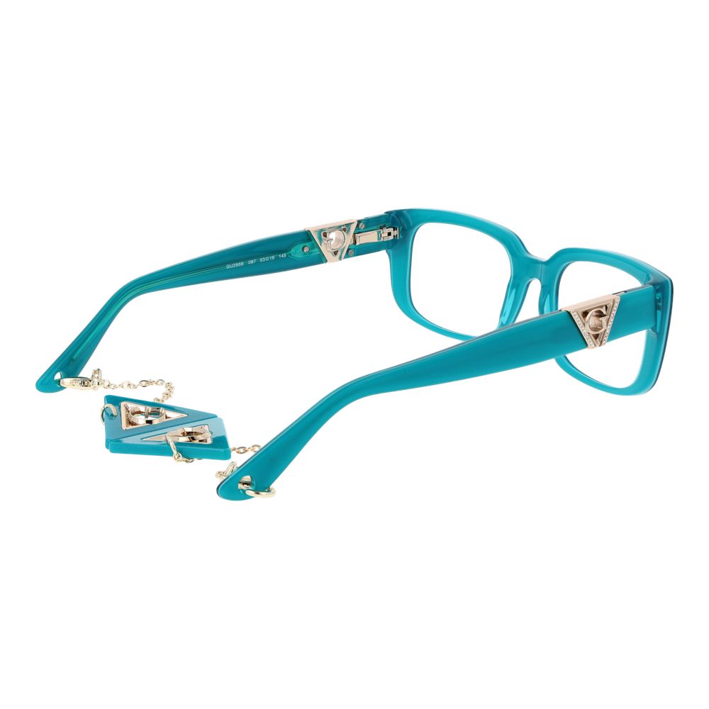 Guess Turquoise Women Glasses Frame $469.00 Guess Luzworld