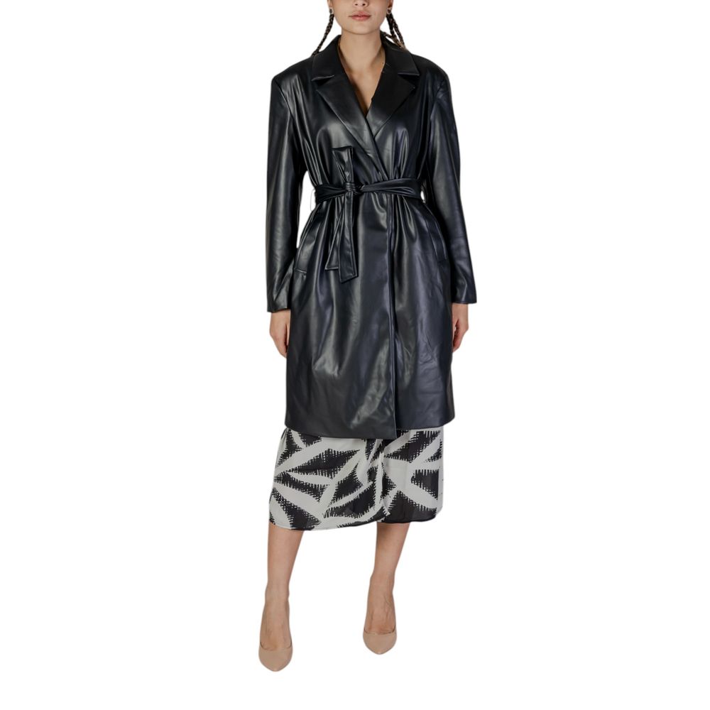 Only Black Polyester Coat $147.00 Only Luzworld