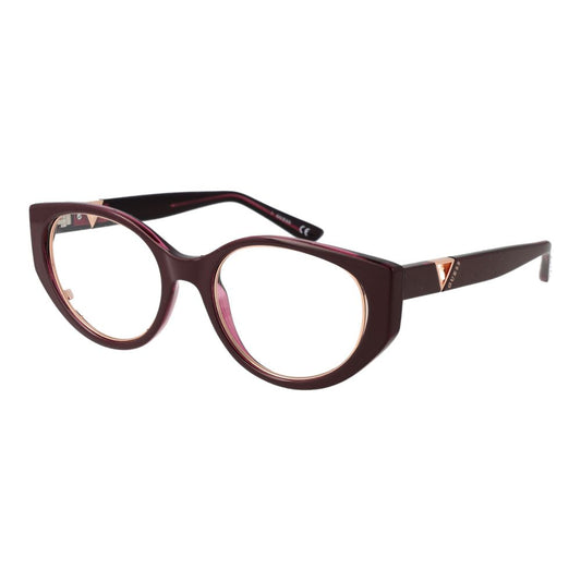 Guess Burgundy Women Glasses Frame $455.00 Guess Luzworld