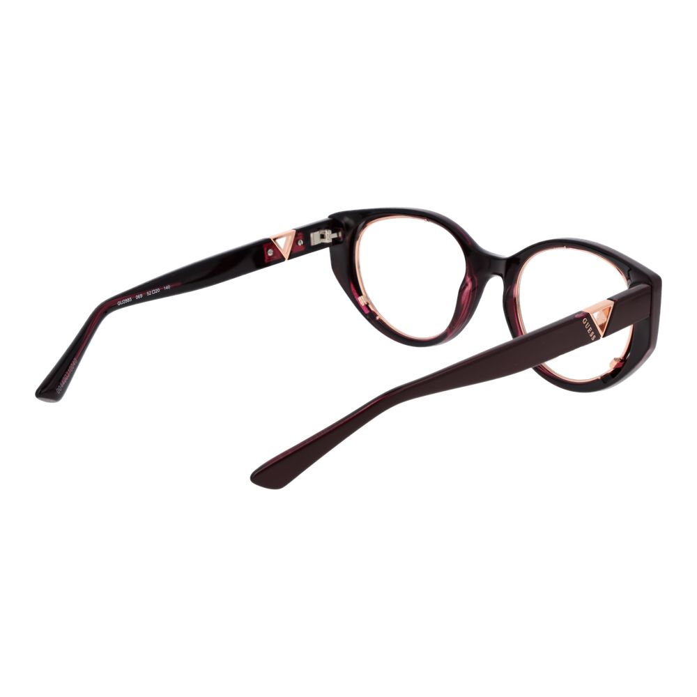 Guess Burgundy Women Glasses Frame $455.00 Guess Luzworld