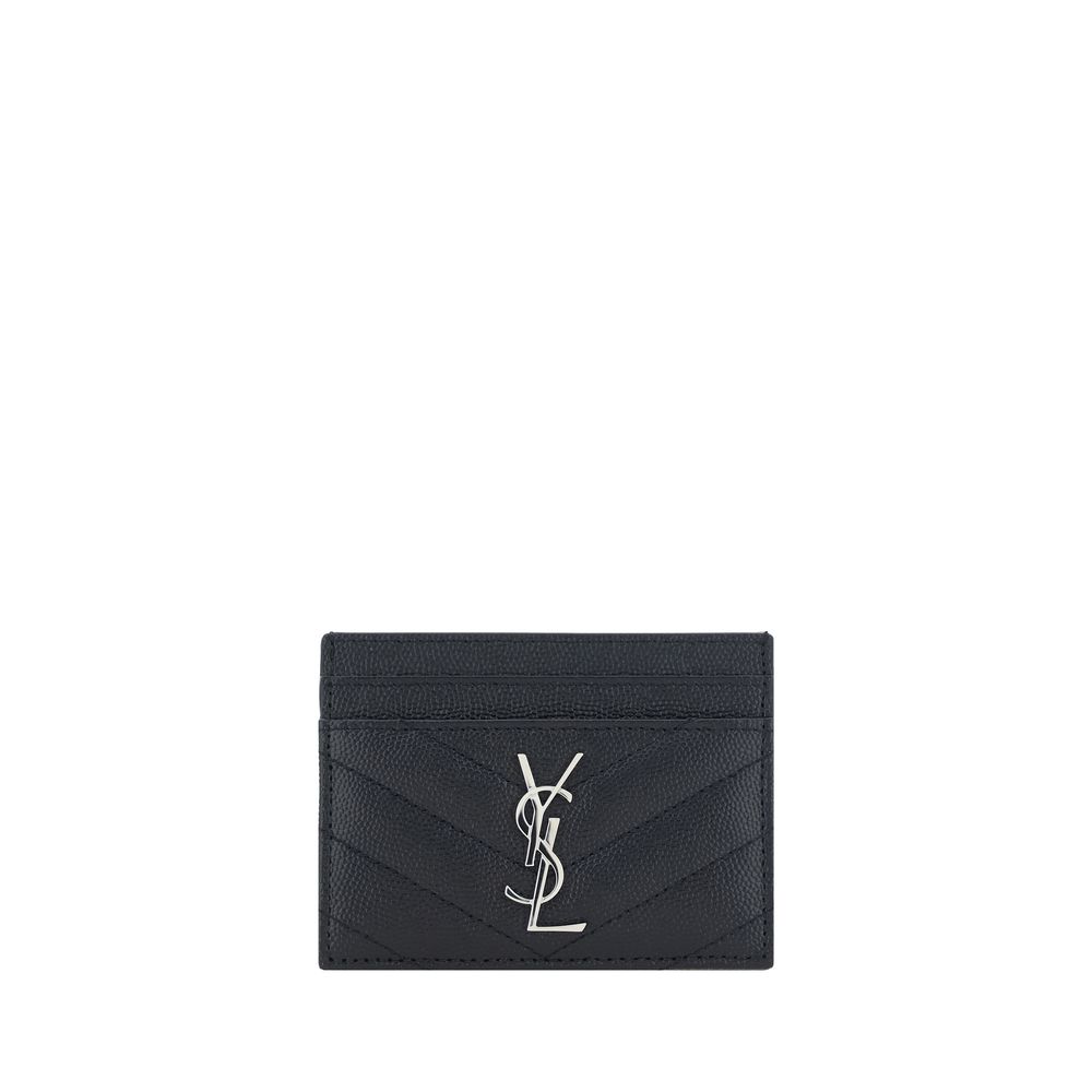 Saint Laurent Black Leather Card Holder $575.00 Saint Laurent Luzworld