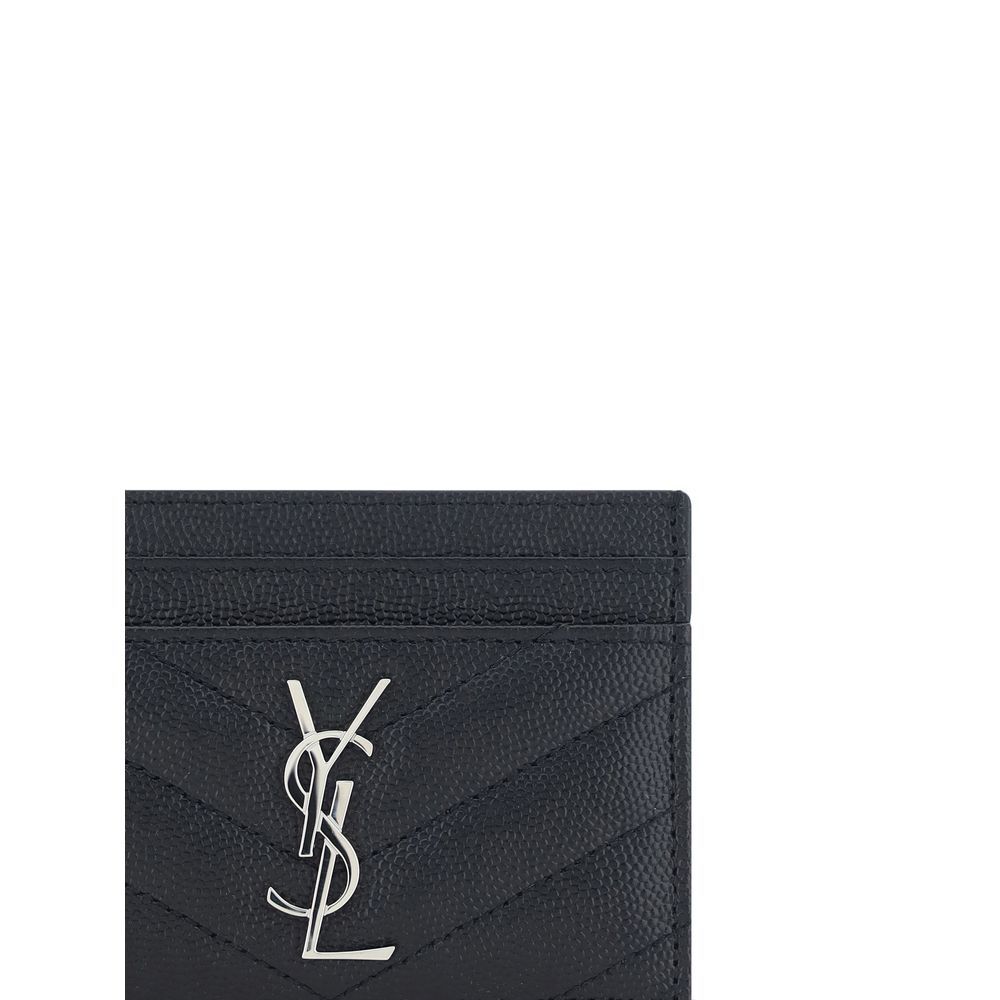Saint Laurent Black Leather Card Holder $575.00 Saint Laurent Luzworld