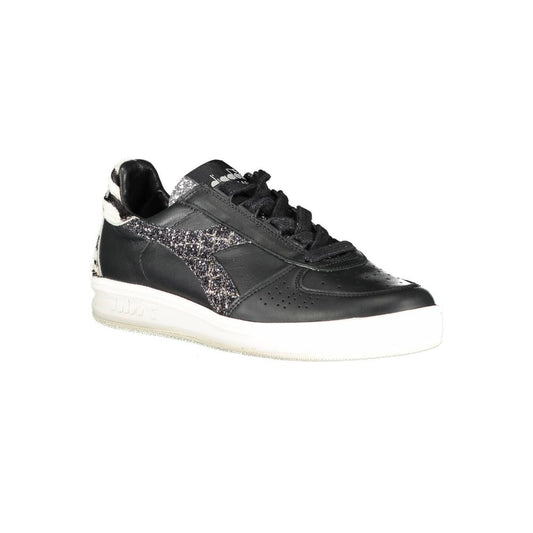 Diadora Black Leather Womens Sneaker $489.00 Diadora Luzworld