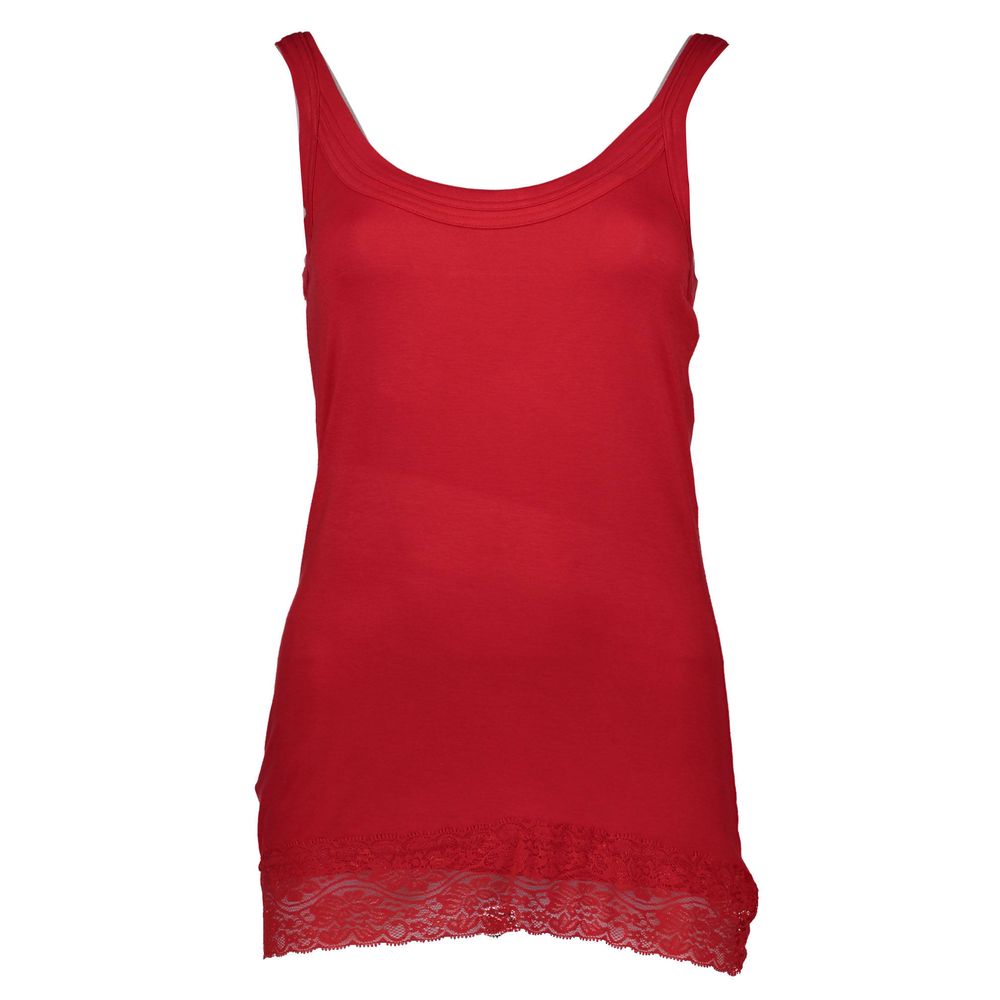Silvian Heach Red Cotton Women Top $116.00 Silvian Heach Luzworld