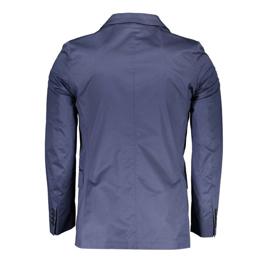 Gant Blue Cotton Men Jacket $670.00 Gant Luzworld